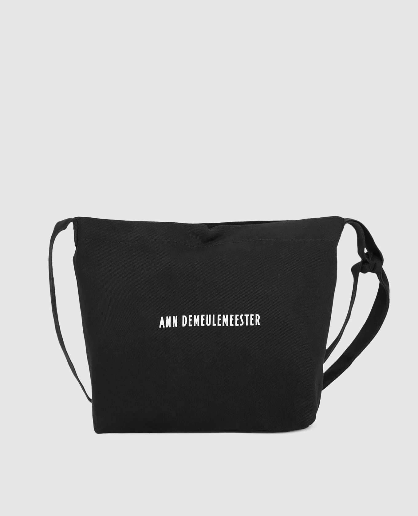 

Black bag with logo print Ann Demeulemeester