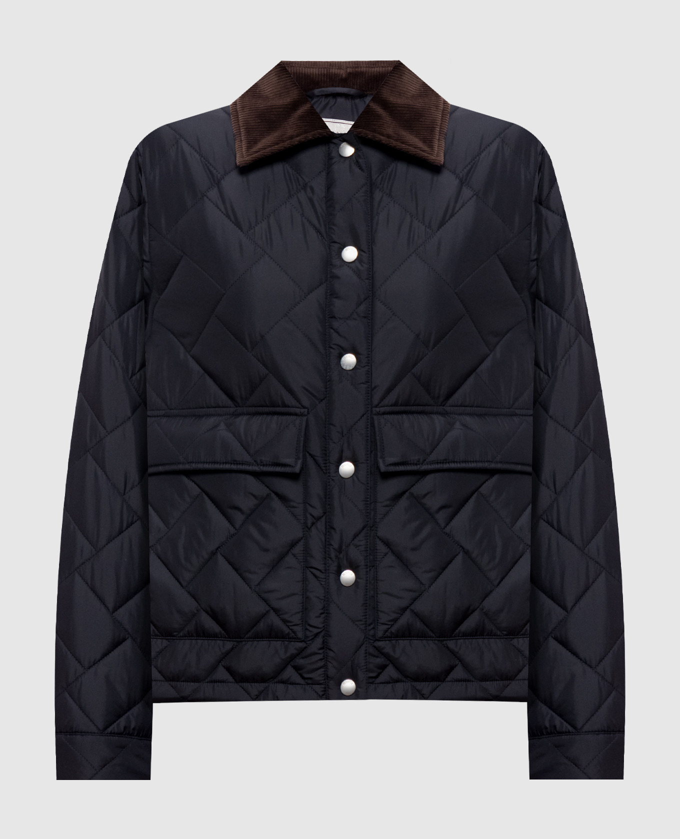 Blue quilted jacket
