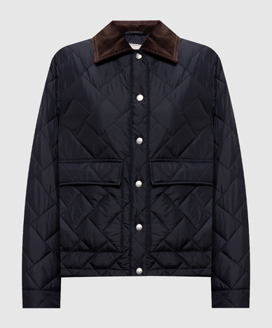 Blue quilted jacket