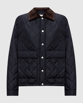 Peserico Blue quilted jacket A23031A6957