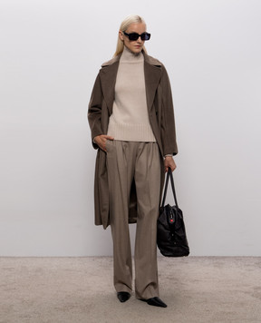 Max Mara Beige MANTOVA sweater made of wool and cashmere SMMMANTOVA