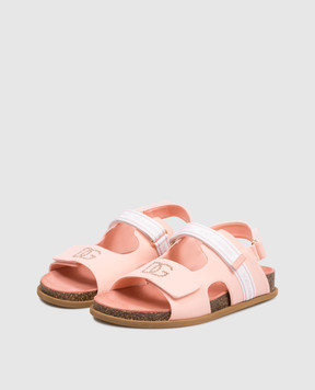 Dolce&Gabbana Children's pink sandals with monogram D11331A3G643738