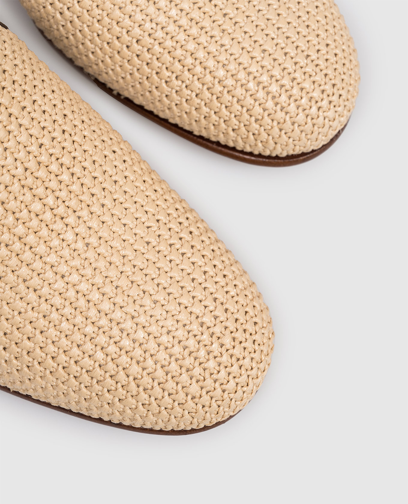 Beige raffia slip-ons Sturlini 5