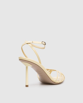 Le Silla Yellow patent leather sandals BELLA 6642A080L3PPGSM