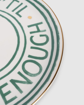 Bitossi Home Don't Stop White Porcelain Pizza Plate LGP01004
