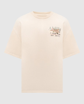 AMIRI Beige T-shirt A World Of Hope And Dreams AMTOJR1095