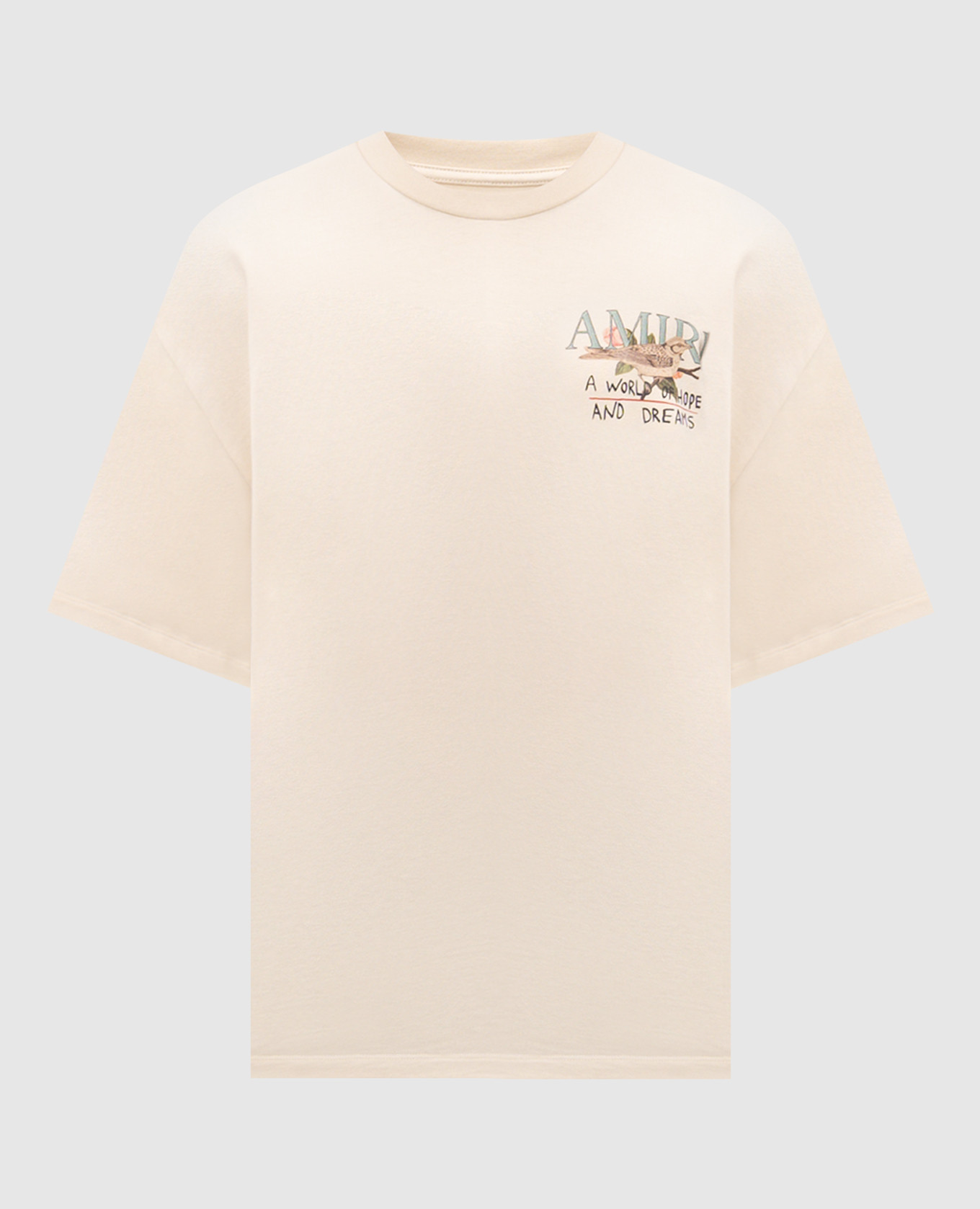 

Beige T-shirt A World Of Hope And Dreams AMIRI