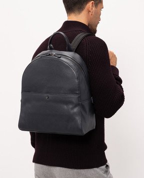 Gianni Chiarini Blue leather backpack ZNUB20635GRNCRV