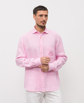 Stefano Ricci Pink linen shirt MC008163BX2922