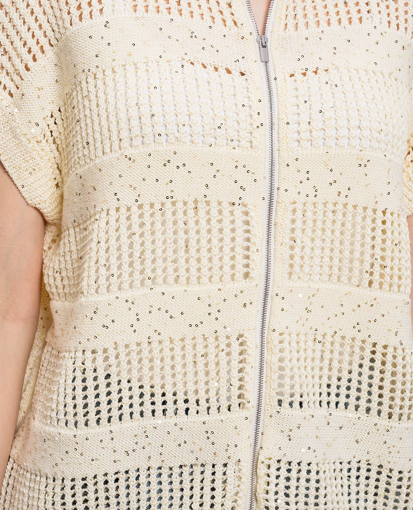 Yellow vest with sequins Peserico 5