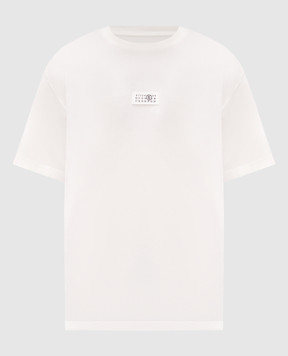 Maison Margiela MM6 White T-shirt with a patch SH0GC0071M20258