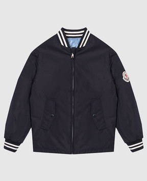Moncler ENFANT Cemal children's blue reversible down bomber jacket L19541A0001259876