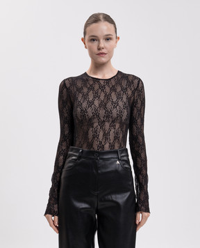 Twinset Black lace bodysuit 262LI2NEE