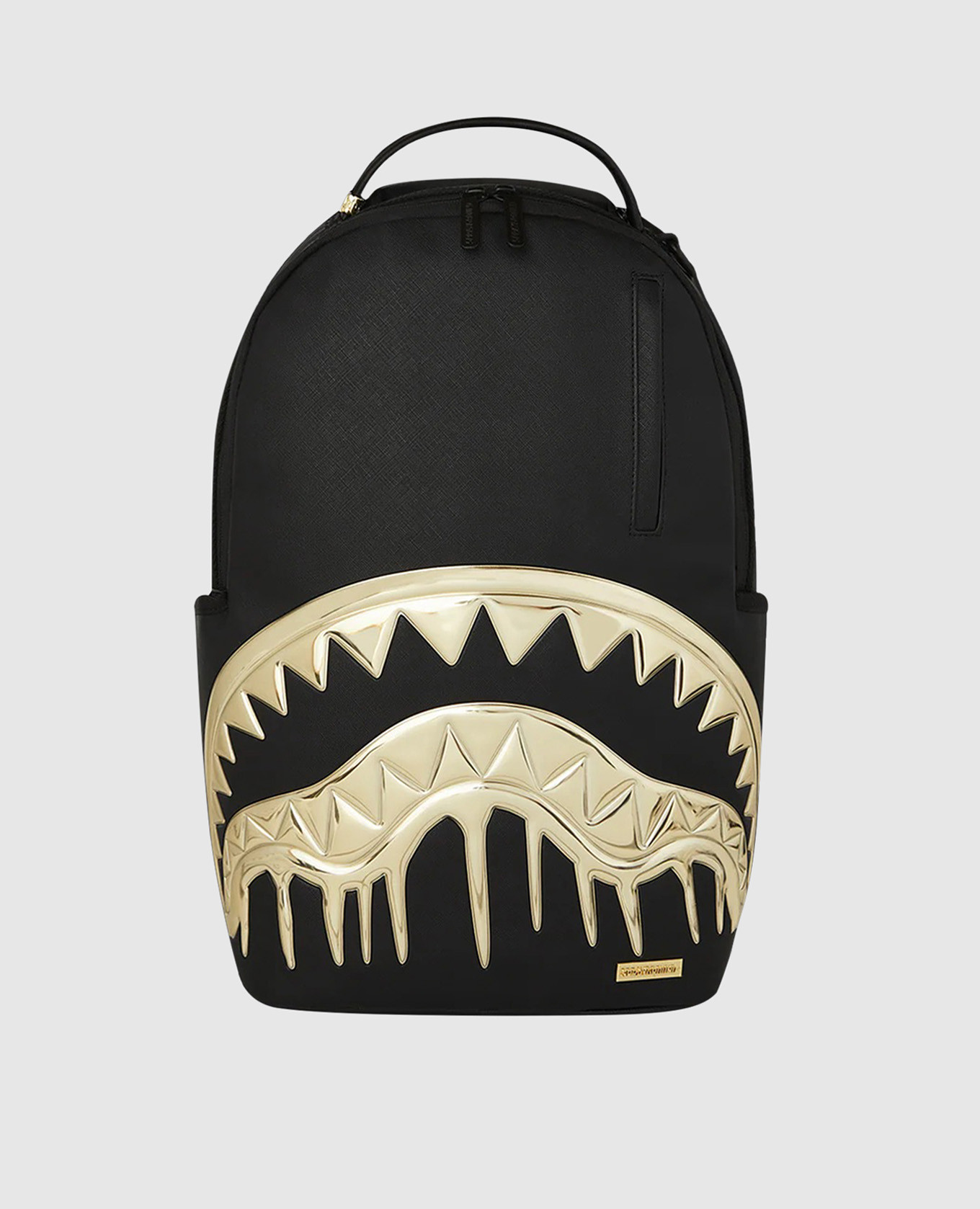 

Goldheart Shark Drip children's black backpack Sprayground