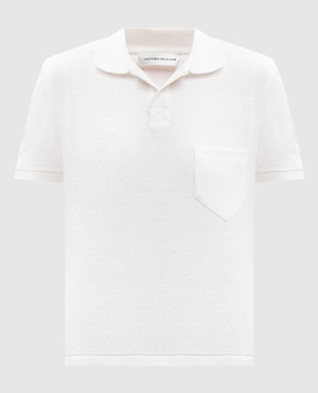 Victoria Beckham White polo with linen 1226JTP007241A
