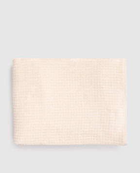 L'appartement Terry beige towel TEXTURECOTTONBATHSHEET