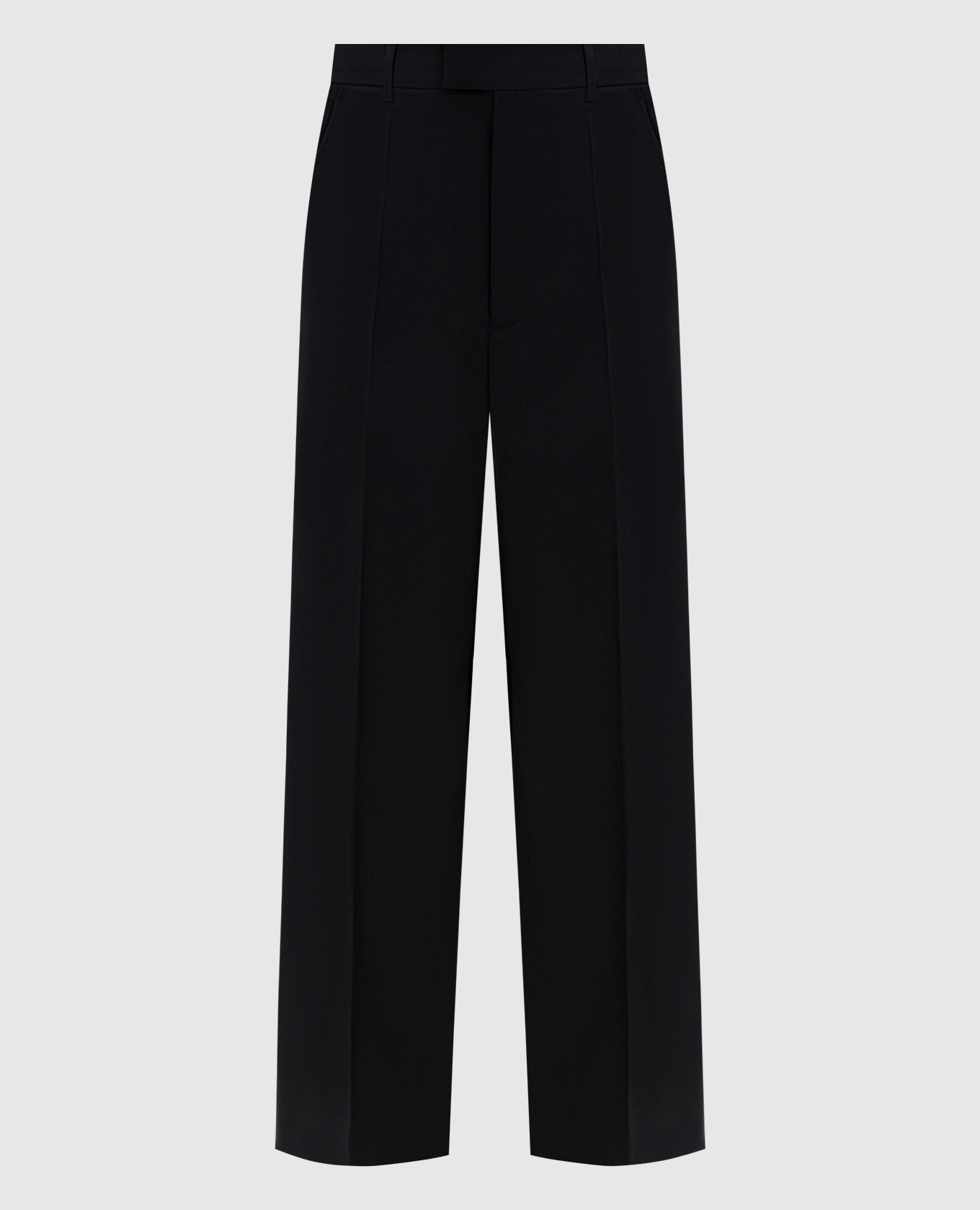Black wool pants