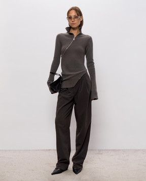 The Attico Gray sweater with wool 261WCK00135KWW007AA