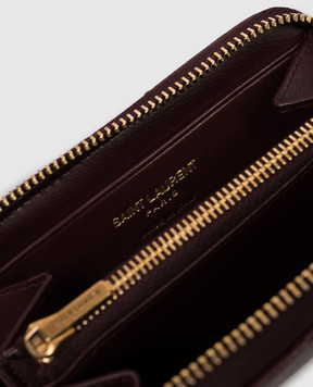 Saint Laurent Cassandre burgundy quilted leather purse 862443AAGA8