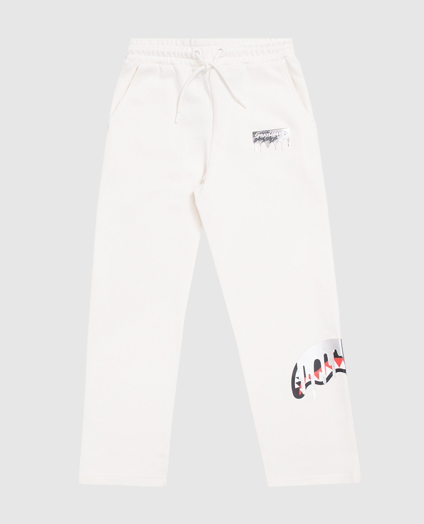 Children's ivory track pants Sprayground