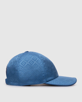 Stefano Ricci Blue cap with woven pattern MCV62NB31EIT3100