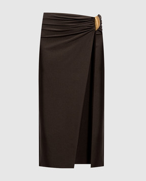 Simkhai Brown Eiana pareo skirt 2263053SW