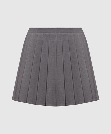 Gray skirt-shorts