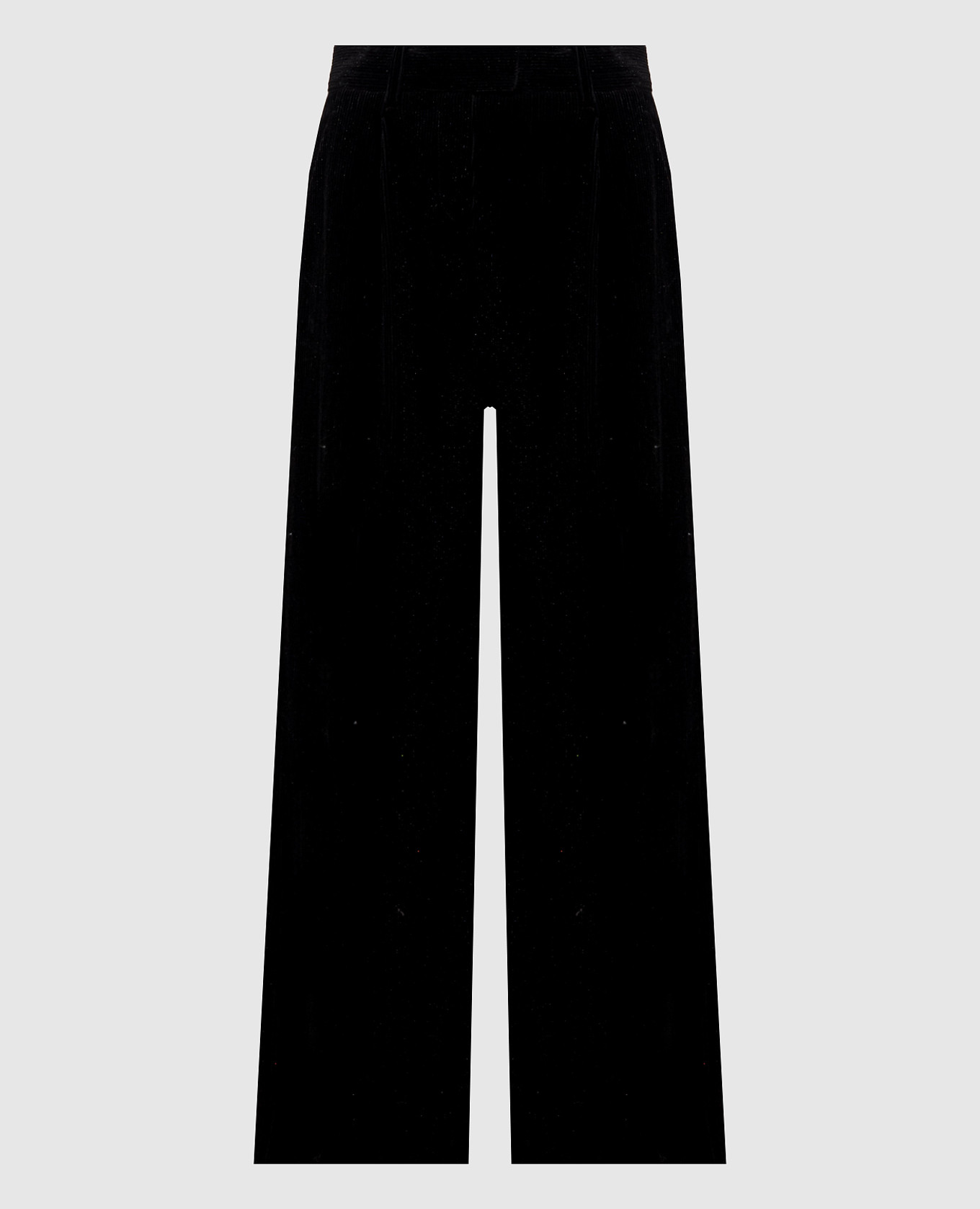 Black velvet pants with lurex Brunello Cucinelli
