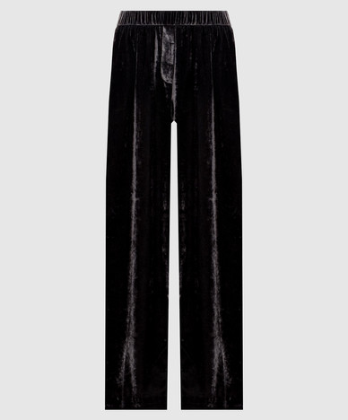 Gray velour pants