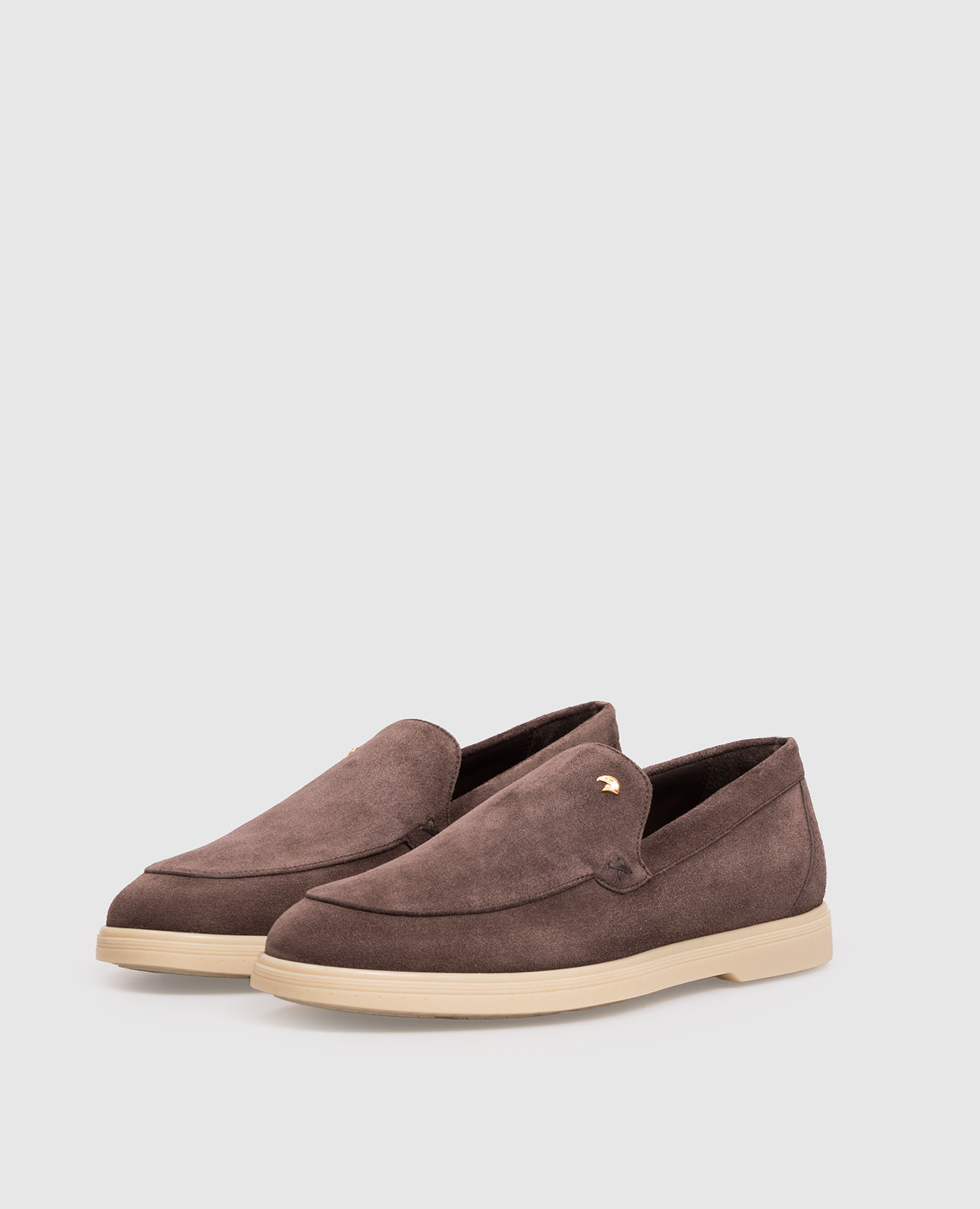 Brown suede loafers Stefano Ricci 2