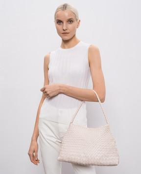 Dragon Pink leather woven bag Santa Maria DGS68700