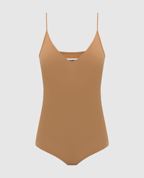 Jil Sander Brown bodysuit J01NC0020J70026