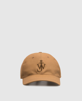 JW Anderson Brown cap with embroidery AC0417FA0485w