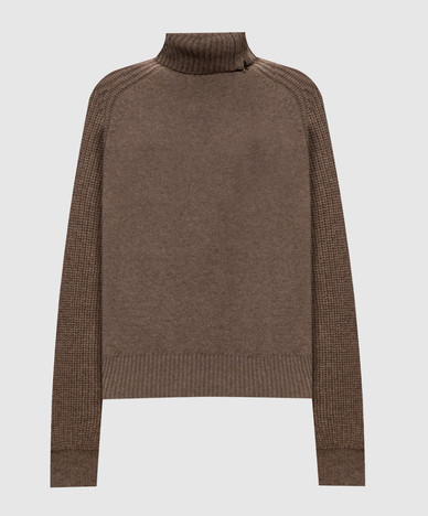 Brauner Kaschmirpullover