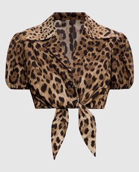 Dolce&Gabbana Leopard print top F5T66THS5E3