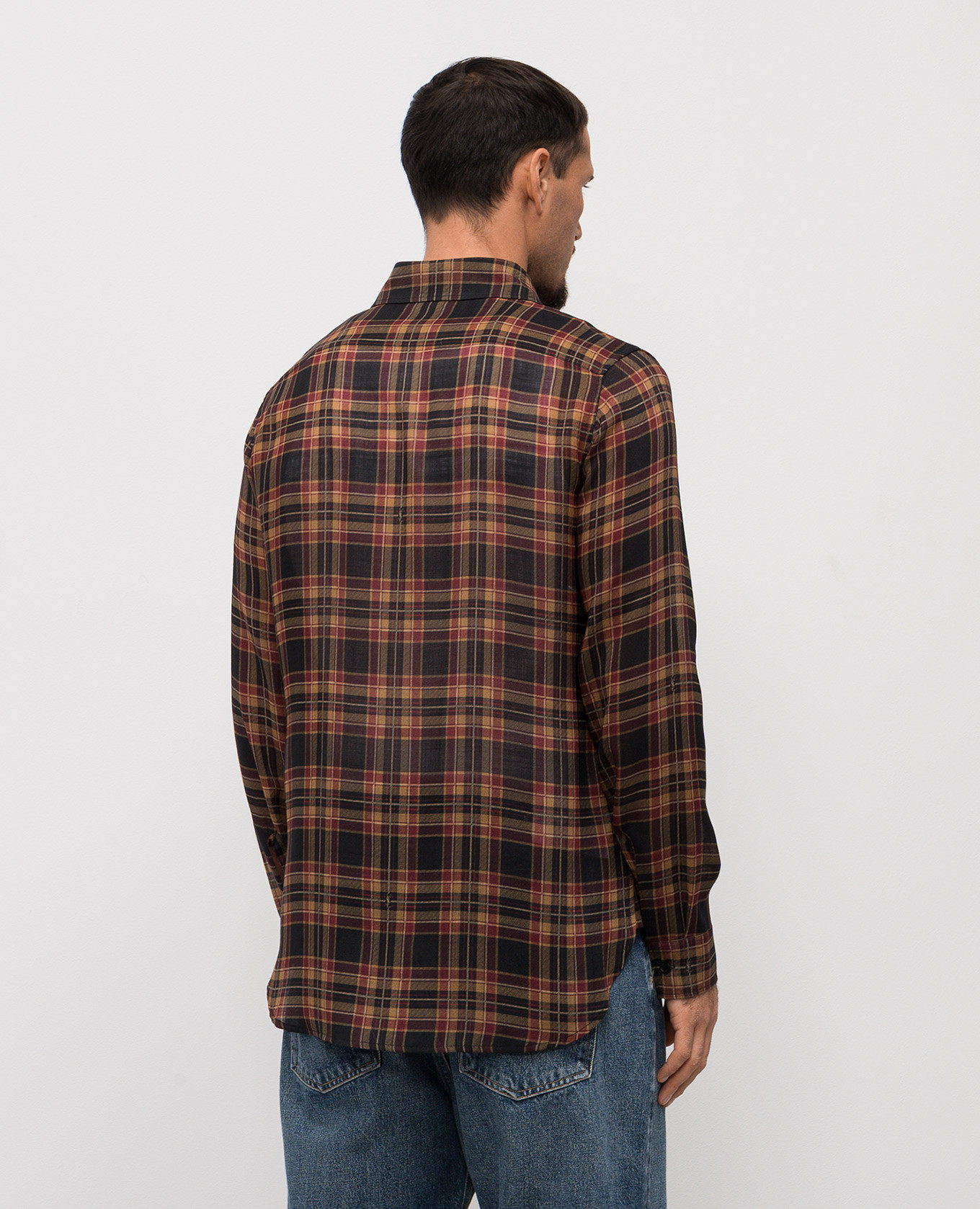 Checked wool shirt Saint Laurent 4