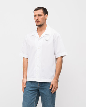 Givenchy White shirt with logo print BM618F1YJQ