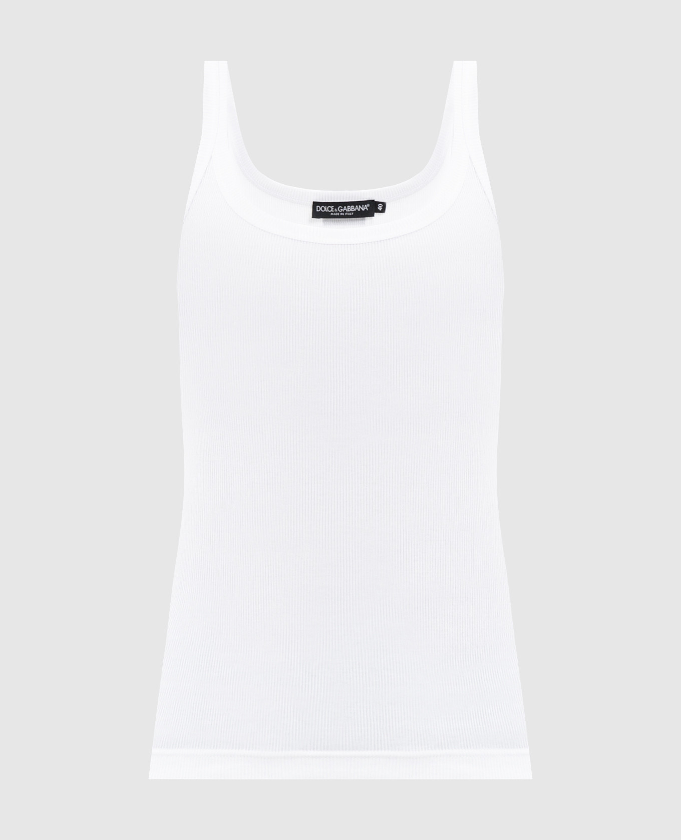 

White ribbed top Dolce&Gabbana