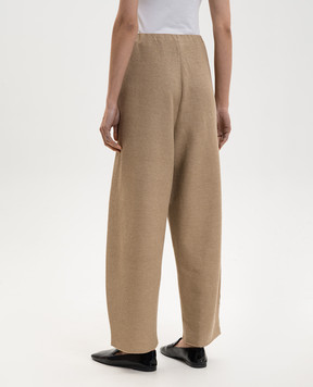 BOBOUTIC Beige silk and linen pants 5025