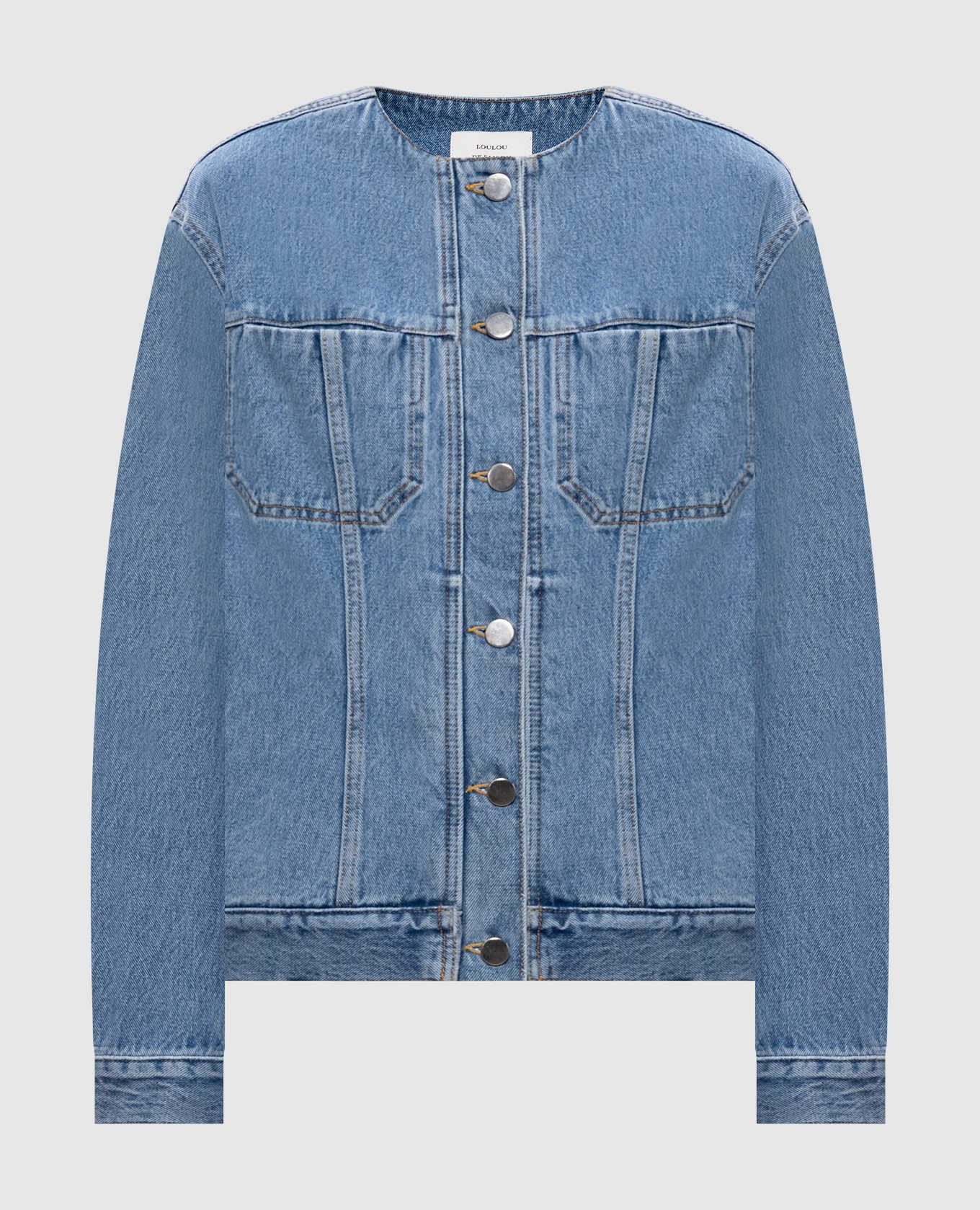

RIMA blue denim jacket Loulou de Saison, Light blue