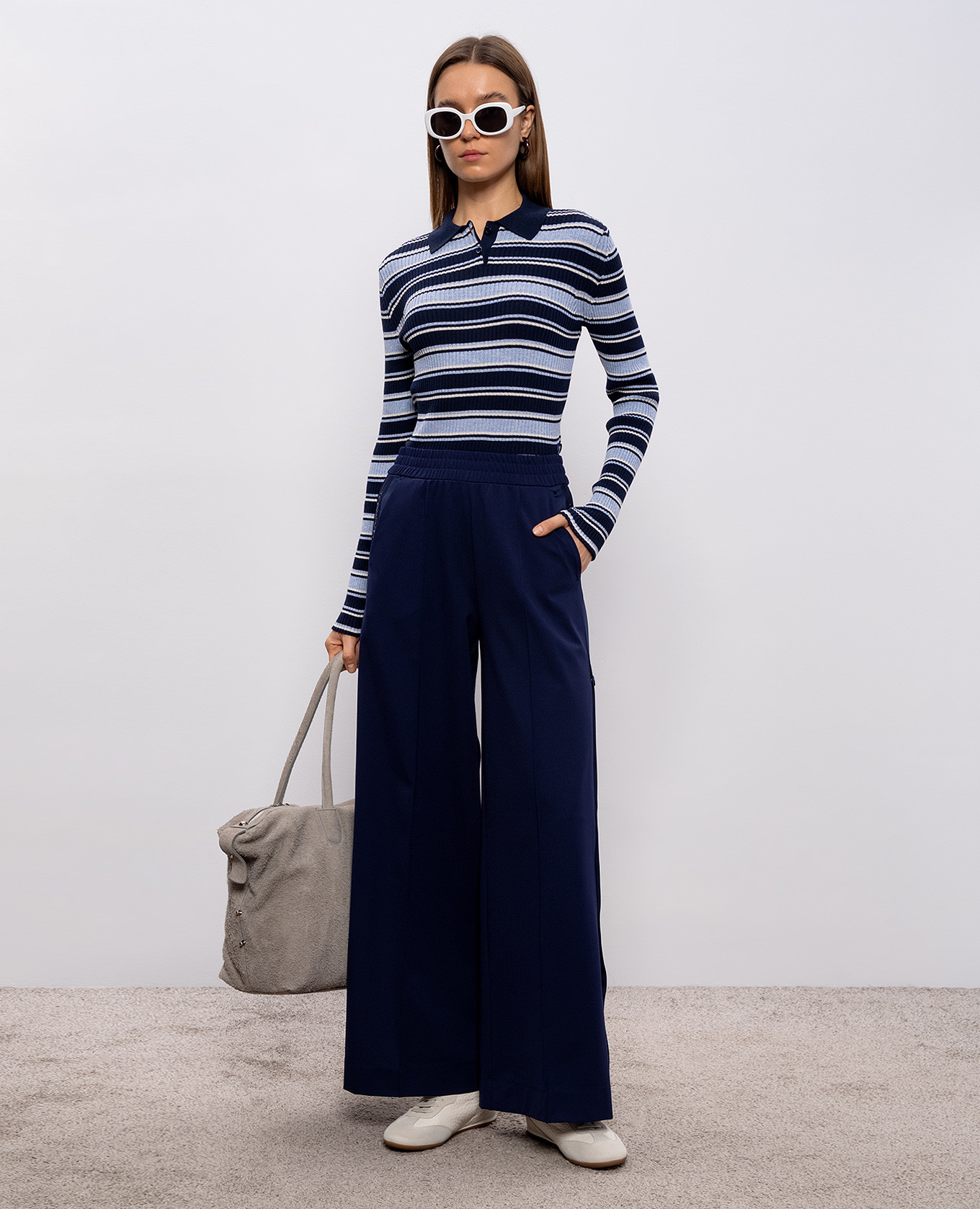 Blue striped polo shirt Max & Co 2