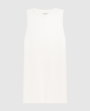 LISA YANG Amya white ribbed cashmere top 2026048