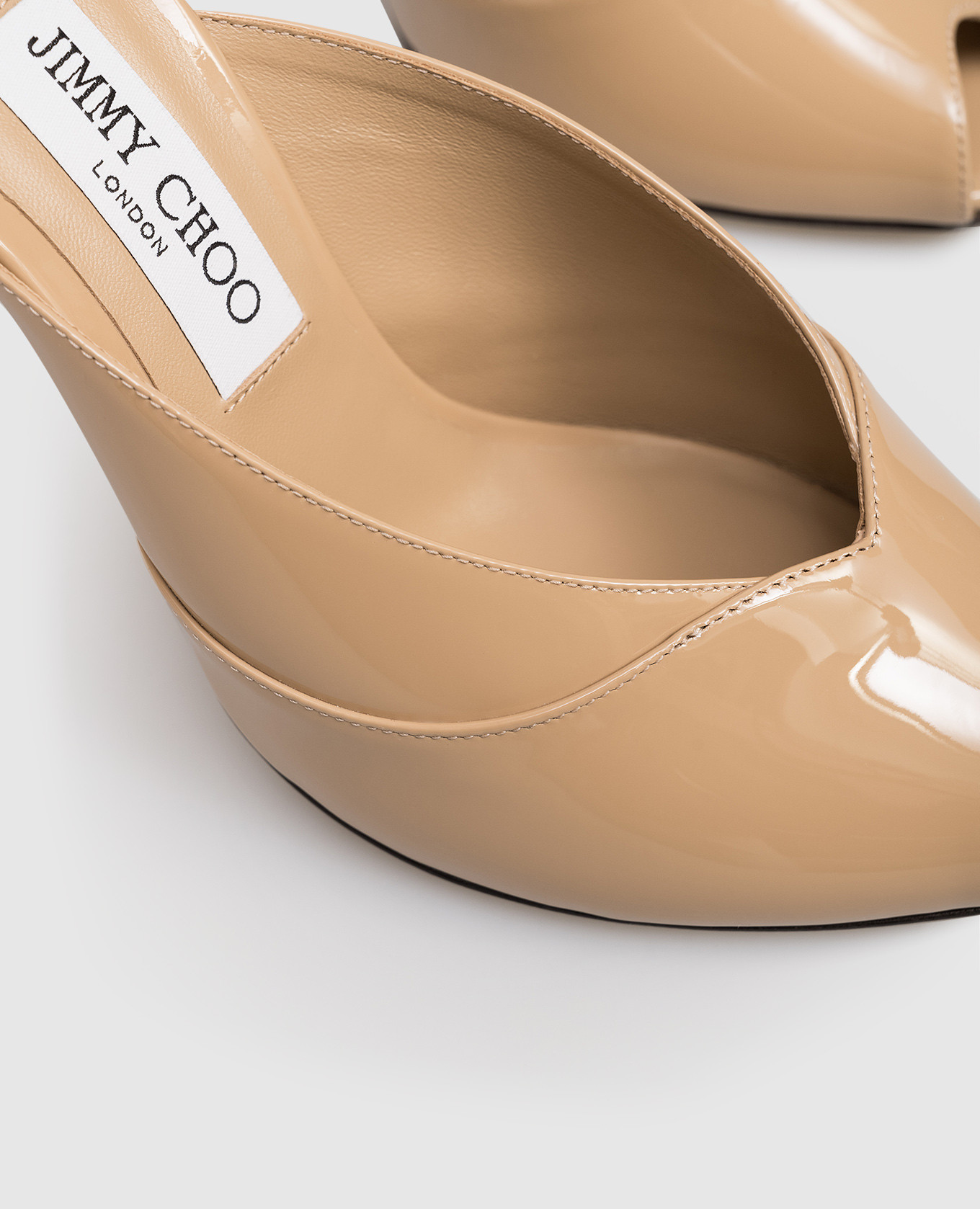 Brigitte beige patent leather mules Jimmy Choo 5
