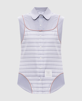Thom Browne Gray sleeveless shirt FLL217CF0313