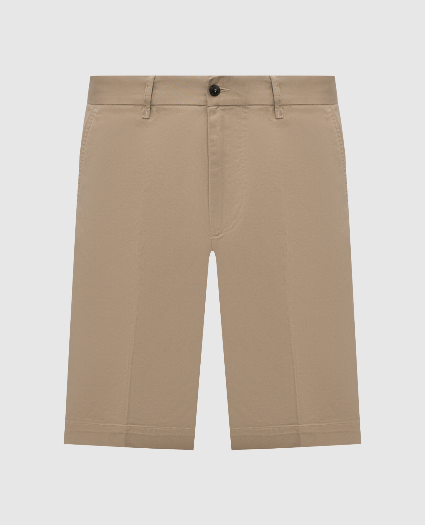 Beige cotton shorts