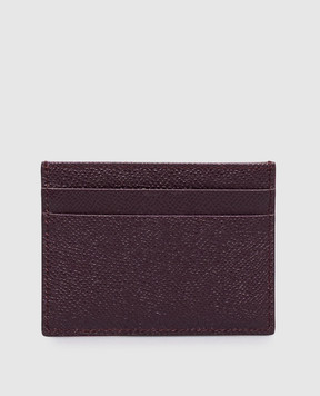 Dolce&Gabbana Purple Dauphine leather cardholder BI0330A1001