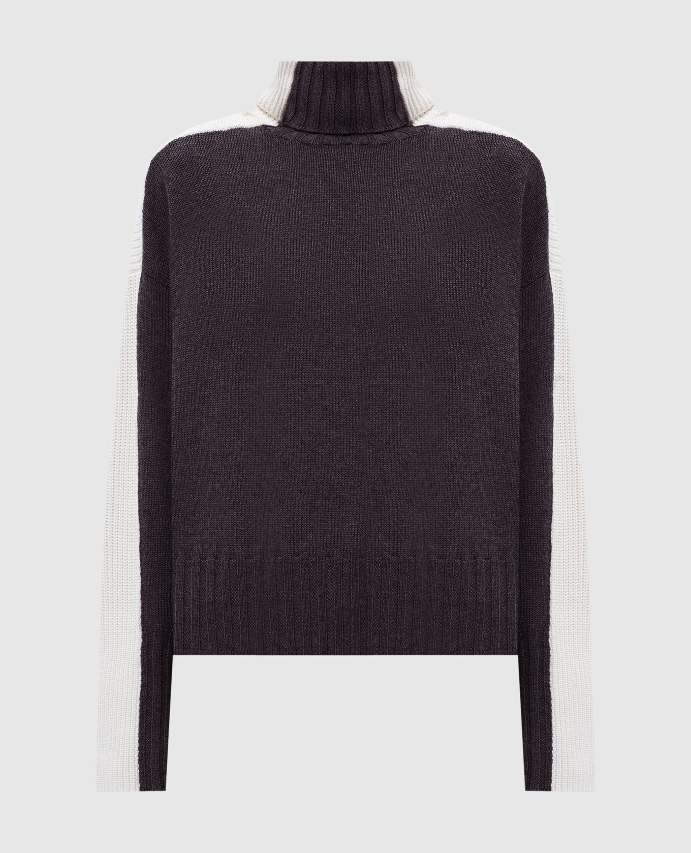 

Brown wool sweater with logo Twinset