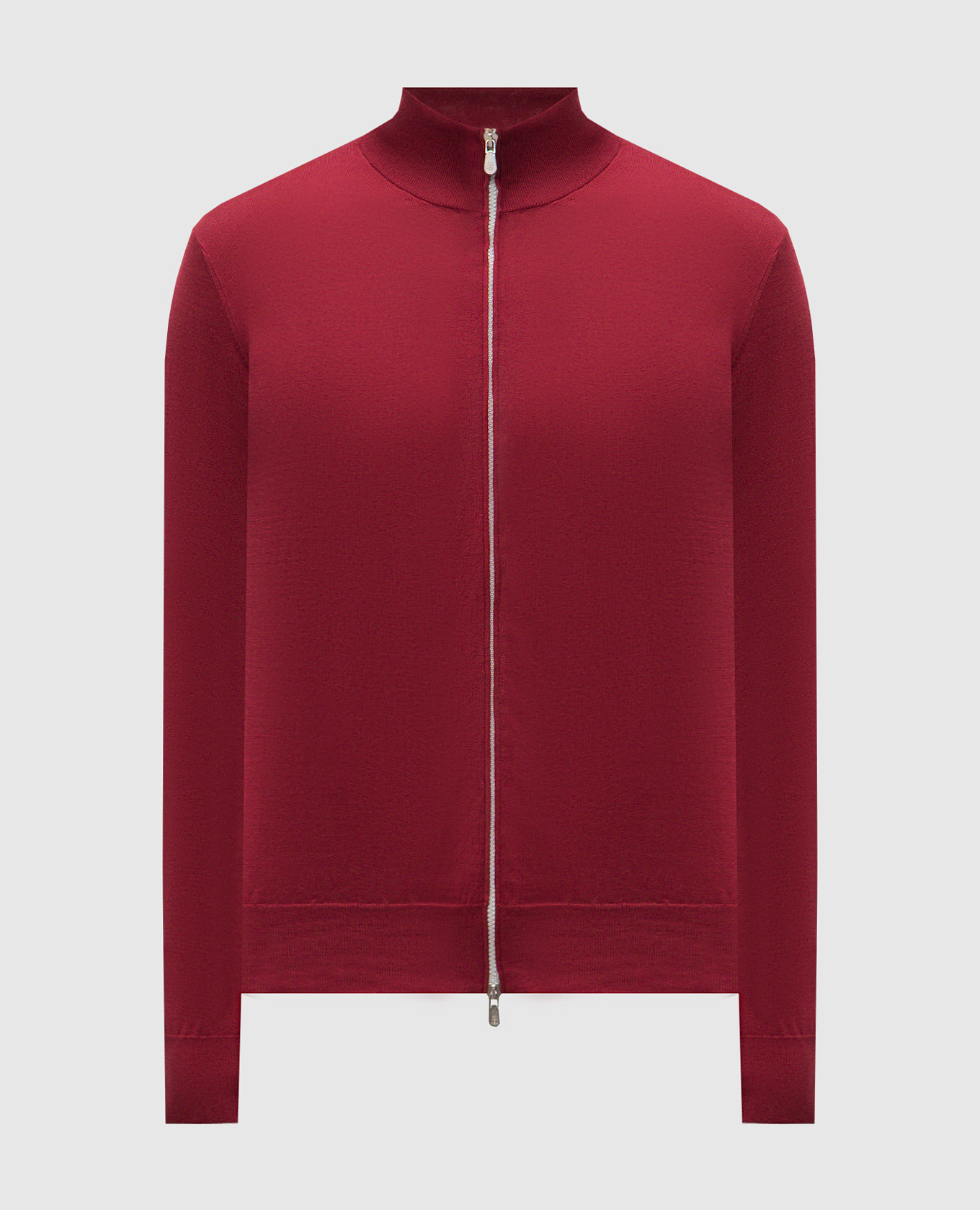 Red cardigan