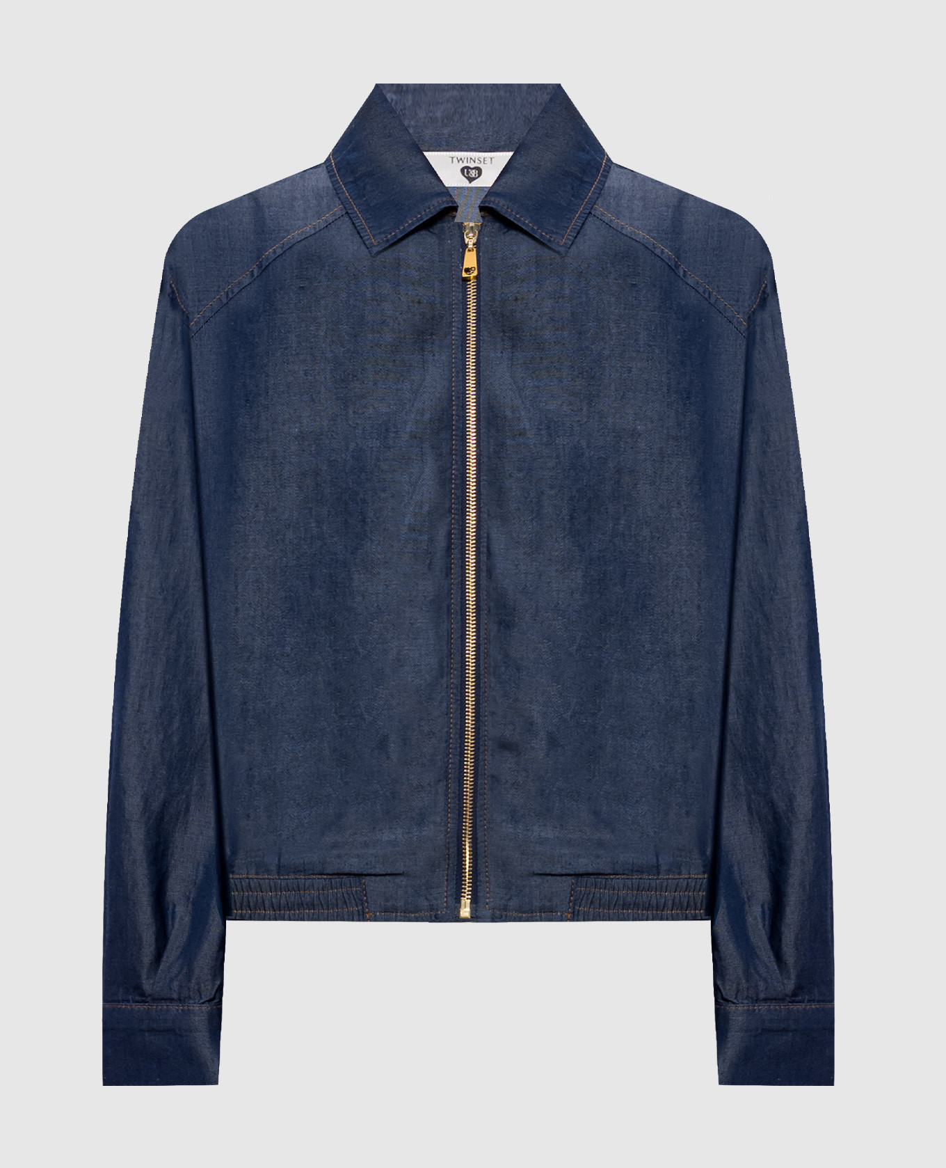 

Blue denim-effect jacket Twinset