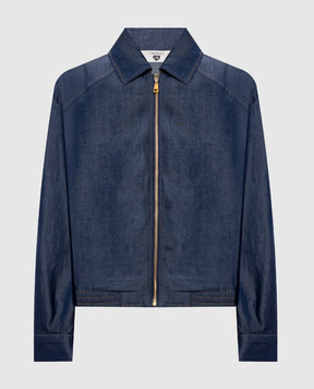 Twinset Blue denim-effect jacket 261LL2QBB